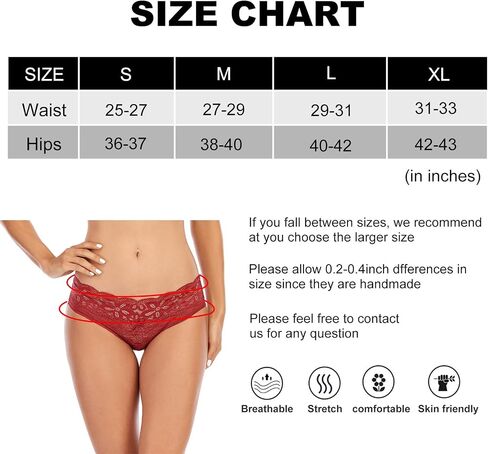 SPFAS Womens Panties Lace Sexy Underwear Seamless Hipster Panties Bikini Briefs 4 Pack in Saudi Arabia