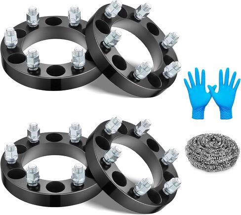 BDFHYK 6x139.7 Wheel Spacers 1 inch 6x5.5, 6 Lug M14x1.5 Studs & 108mm Hub Bore, Compatible with Chevy Suburban Silverado Tahoe GMC Sierra 1500 Yukon Cadillac Escalade Ram 1500, Set of 4 in Saudi Arabia