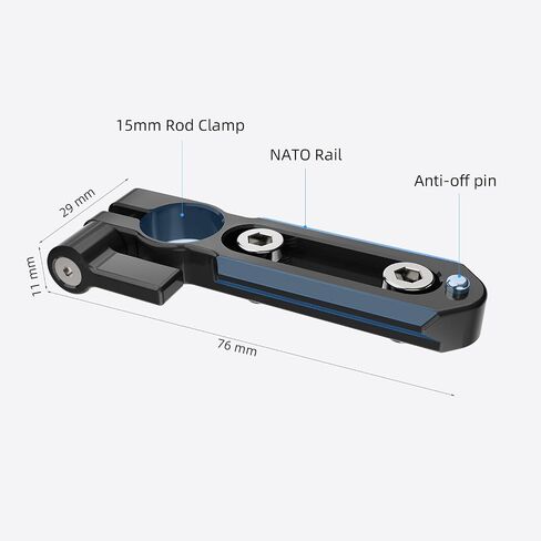 Nitze NATO Rail with 15mm Rod Clamp (3"/76 mm) - N49-NC3 in Saudi Arabia
