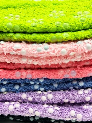 جوارب الشتاء النسائية الغامضة 3 أزواج من النعال الناعمة المريحة والمنفوشة والمقبض غير القابل للانزلاق من الألياف الدقيقة الشنيل in Kuwait