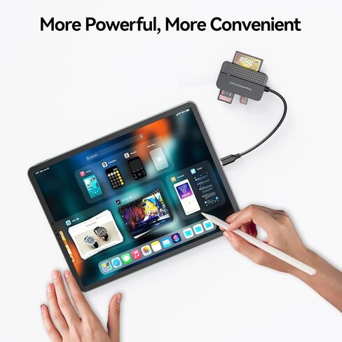 قارئ بطاقات USB C، FEMORO CF SD TF MS قارئ بطاقات 4 في 1 قراءة متزامنة، USB نوع C فلاش مدمج قارئ بطاقات ذاكرة متعددة محول OTG للكمبيوتر iPhone 15 Mac Android iPad Camera Laptop PC in Saudi Arabia
