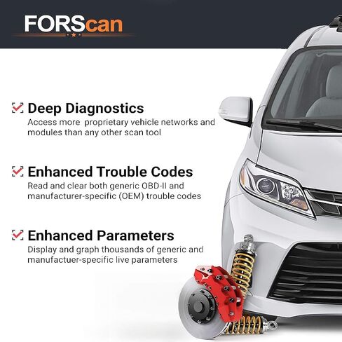 محول obdmonster elm327 obd2 متوافق مع f150 f250 وأكثر، لـ forscan MS/HS يمكن التبديل تلقائيًا، الماسح الضوئي التشخيصي obdii عبر USB لنظام التشغيل Windows فقط in Kuwait
