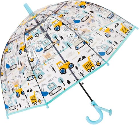 ThreeH Kids Clear Bubble Umbrella Transparent Umbrella with an Easy Grip Handle Children Rain Umbrella for Walking Safety in Saudi Arabia