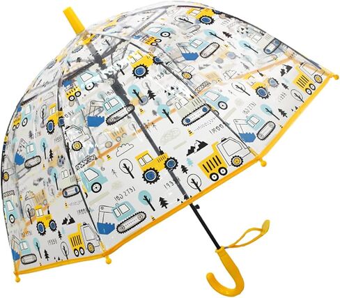 ThreeH Kids Clear Bubble Umbrella Transparent Umbrella with an Easy Grip Handle Children Rain Umbrella for Walking Safety in Saudi Arabia