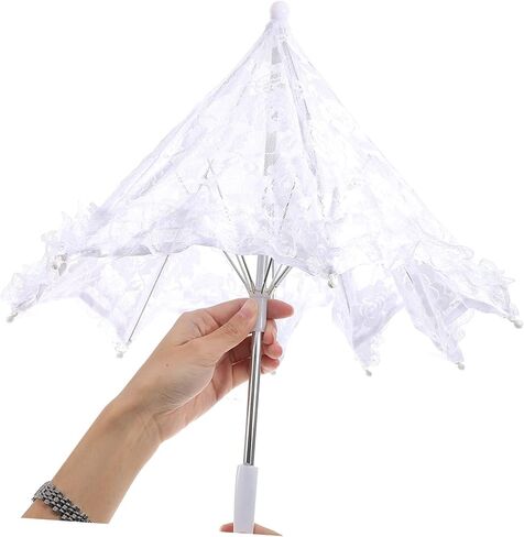 Adorainbow الدانتيل مظلة المظلات الصينية للنساء حفل زفاف شنقا مظلة زخرفة للأطفال مظلات واضحة لحفلات الزفاف الشاي حزب الديكور خمر البلاستيك ملكة جمال الزهور فتاة in Kuwait