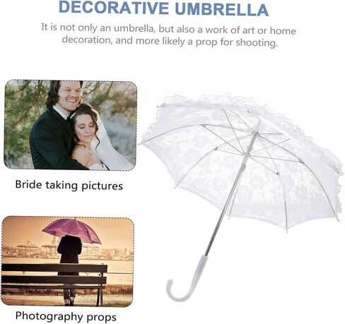 Adorainbow الدانتيل مظلة المظلات الصينية للنساء حفل زفاف شنقا مظلة زخرفة للأطفال مظلات واضحة لحفلات الزفاف الشاي حزب الديكور خمر البلاستيك ملكة جمال الزهور فتاة in Kuwait