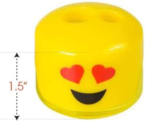 ArtCreativity Emoticon Sharpeners for Kids, Bulk Pack of 24, Emoticon Smile Face Pencil and Crayon Sharpeners, Fun School Supplies for Children, Emoticon Birthday Party Favors for Boys and Girls in Saudi Arabia