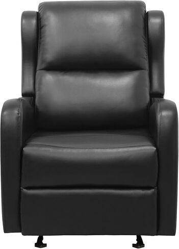 Lexicon Recliner Chair Living Room Reclining Sofa Chair, Home Theater Seating Modern Recliner, Manual Recliner Sofa Chair for Living Room/Office/Apartment, Glider Recliner, Black in Saudi Arabia