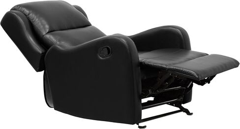 Lexicon Recliner Chair Living Room Reclining Sofa Chair, Home Theater Seating Modern Recliner, Manual Recliner Sofa Chair for Living Room/Office/Apartment, Glider Recliner, Black in Saudi Arabia