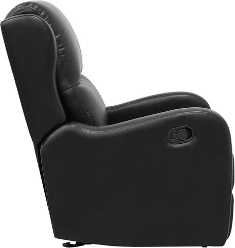 Lexicon Recliner Chair Living Room Reclining Sofa Chair, Home Theater Seating Modern Recliner, Manual Recliner Sofa Chair for Living Room/Office/Apartment, Glider Recliner, Black in Saudi Arabia