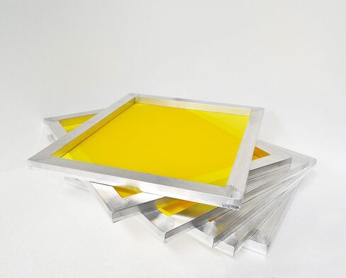 INTSUPERMAI 6pc 18inch *20inch Aluminum Silk Screen Frame with 230 Mesh 100T Yellow Pre-Stretched Silk Screen Printing Frame in Kuwait