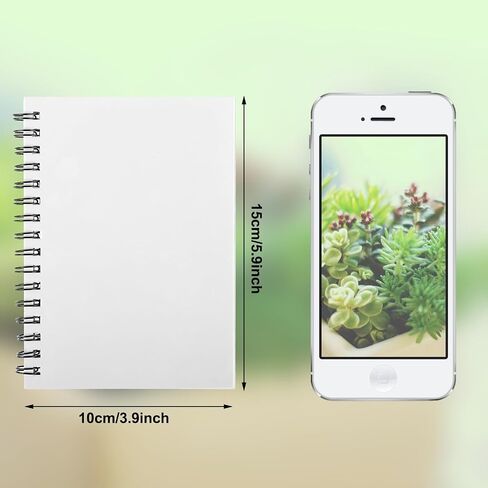 Zonon Sublimation Notebooks A5 Spiral Notebooks Hardcover DIY Notebooks Writing Paper Notebooks for School Office Home Travel Supplies, 60 Pages (12 Pcs) in Saudi Arabia