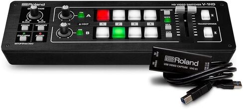 مجموعة تدفق الفيديو Roland V-1HD STR عبر الويب + UVC-01 in Saudi Arabia