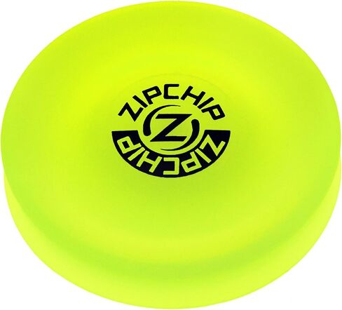 ZipChip - The Original - Made in USA - Mini Flying disc - Soft Rubber - Pocket Size - Lightweight - Indoors/Outdoors - Floats in Water - Unique sidearm Throw - Patented in Saudi Arabia