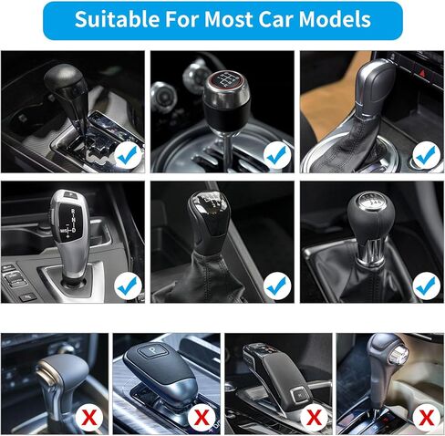 2023 غطاء رأس بمقبض ناقل الحركة الجديد للسيارة، غطاء مقبض ناقل الحركة العالمي، غطاء ناقل الحركة، غطاء رأس لطيف لمقبض ناقل الحركة، ديكور حامي عصا ناقل الحركة (قطعتان. أسود + أحمر) in Kuwait