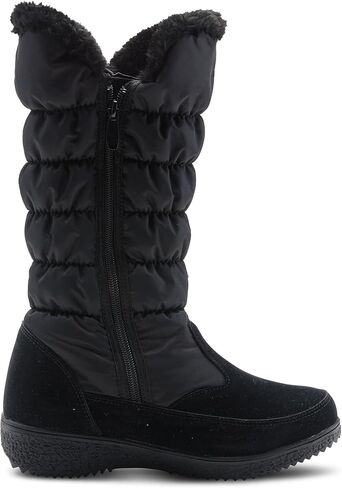 Flexus Spring Step Citywalk Tall Waterproof Winter Boots for Women - Ladies Snow Boots with Cozy Nylon & Faux Fur Lining - Women's Mid-Calf Boots with Zipper Closure in Saudi Arabia