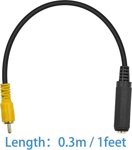 Duttek RCA to 1/4 Adapter Cable 12 Inch/30cm, 1/4 to RCA Adapter Cable, 1/4 Female to RCA Male Interconnect Audio Adapter Conversion Plug Exquisite Pure Copper Adapter Cable for AV Receiver, Amplifier in Saudi Arabia
