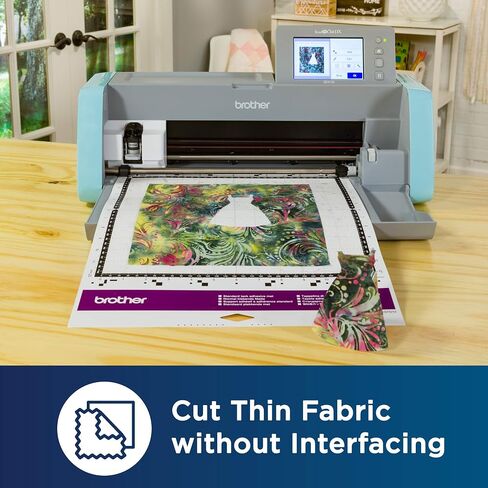 Brother ScanNCut High Tack Fabric Support Sheet CASTBL2, 4 pieces 12" x 12" High Adhesive Sheets for ScanNCut Mats, Use for Cutting Fabric Appliques, Quilting Pieces, Sewing Patterns and More in Saudi Arabia