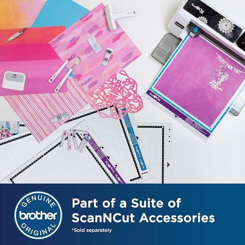 Brother ScanNCut High Tack Fabric Support Sheet CASTBL2, 4 pieces 12" x 12" High Adhesive Sheets for ScanNCut Mats, Use for Cutting Fabric Appliques, Quilting Pieces, Sewing Patterns and More in Saudi Arabia
