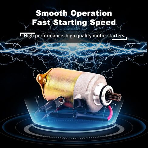 محرك LRLLX Starter متوافق مع GY6 125CC 150CC Starter Motor وStarter Relay ATV Scooter Moped ATV Go Karts Quad 4 Wheelers Taotao Baja in Kuwait