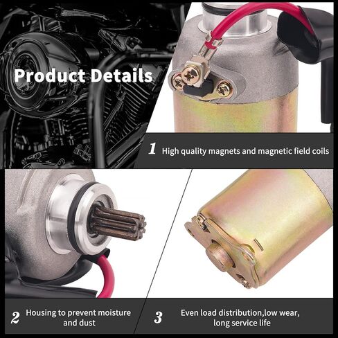 محرك LRLLX Starter متوافق مع GY6 125CC 150CC Starter Motor وStarter Relay ATV Scooter Moped ATV Go Karts Quad 4 Wheelers Taotao Baja in Kuwait