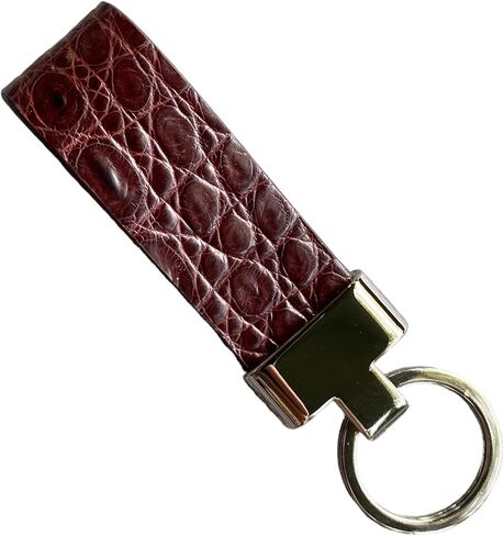 Handmade Crocodile Keychain, Crocodile Keyring, Leather Keyring, Wedding Gifts (Brown) in Saudi Arabia