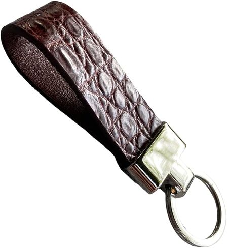 Handmade Crocodile Keychain, Crocodile Keyring, Leather Keyring, Wedding Gifts (Brown) in Saudi Arabia