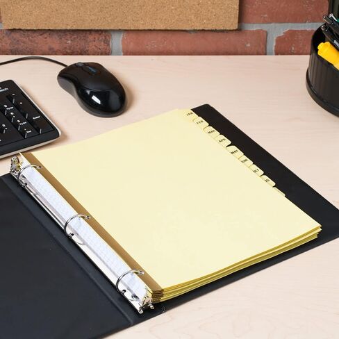فواصل شهرية 1InTheOffice لـ 3 مجلدات حلقات، 3 فواصل حلقات، 12 فواصل علامات التبويب لـ 3 مجلدات حلقات، فواصل علامات التبويب يناير-ديسمبر، عبوتان in Saudi Arabia
