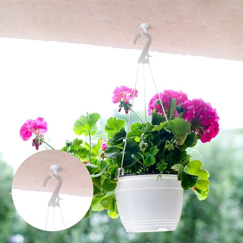 Ripeng Swag Ceiling Hooks Wall Hook Heavy Duty Swag Hook Indoor Outdoor for Hanging Plants Chandelier (White,4 Pieces) in Saudi Arabia