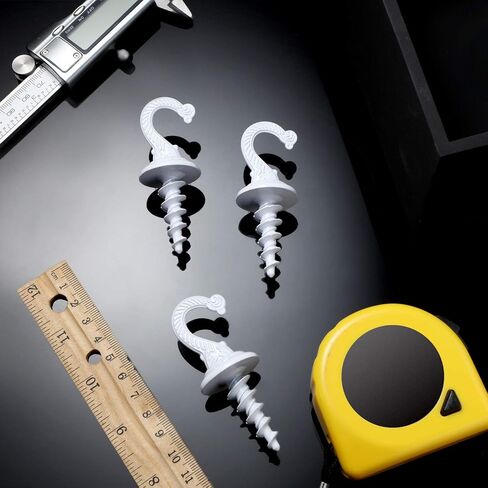 Ripeng Swag Ceiling Hooks Wall Hook Heavy Duty Swag Hook Indoor Outdoor for Hanging Plants Chandelier (White,4 Pieces) in Saudi Arabia