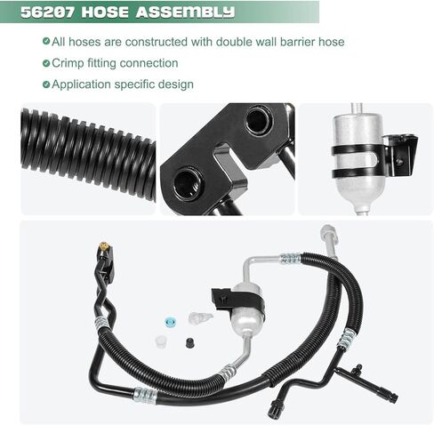 56207 مجموعة خرطوم خط التفريغ والشفط-مجموعة خرطوم المنوع-لفورد F-150 F-250 F-250 SD F-350 F-350 SD Lobo 1998-2003 in Kuwait