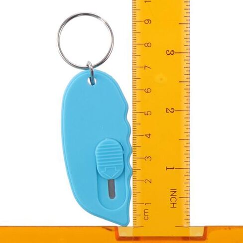 12 Pcs Mini Box Cutter,Safety Retractable Keychain Package Opener Tool for Office in Saudi Arabia