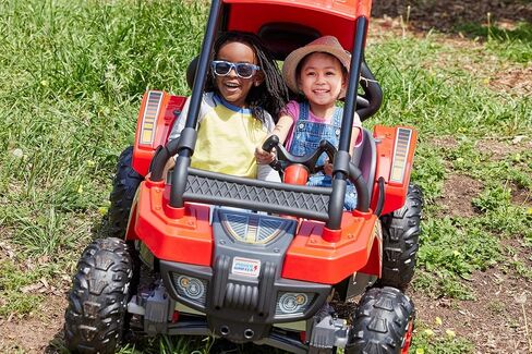 لعبة الركوب باجا تريلستر التي تعمل بالبطارية من باور ويلز، عربة الكثبان الرملية التظاهرية، الجر متعدد التضاريس، لعبة ما قبل المدرسة، مقاعد 2، للأعمار من 3 سنوات فما فوق in Kuwait