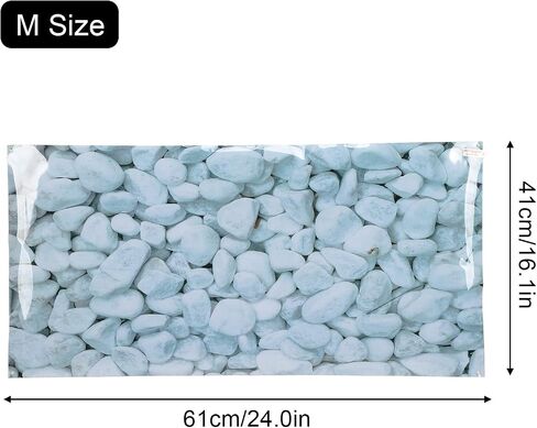 HEEPDD Aquarium Background, White Pebbles Pattern Picture PVC Self Adhesive Wallpaper Fish Tank Decorative Paper 61 * 30CM in Saudi Arabia