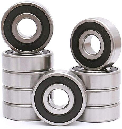 FKG 6303-2RS 17x47x14mm Deep Groove Ball Bearing Double Rubber Seal Bearings Pre-Lubricated 10 Pcs in Saudi Arabia