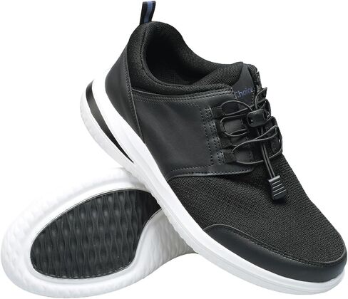 JBTNBX Men's Walking Shoes with Arch Support，with Adjustable Lace Up Comfortable Plantar Fasciitis Orthotic Casual Sneakers for Heel and Foot Pain Relief in Saudi Arabia
