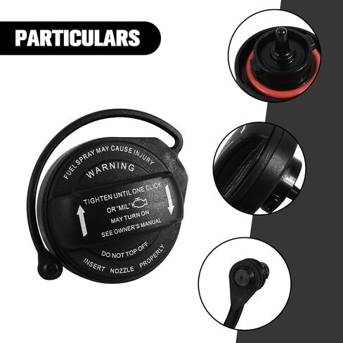 غطاء الغاز، غطاء الوقود 5C0201550T بديل متوافق مع Volkswagen 2011-2020 VW Jetta GTI Golf SportWagen Golf Alltrack Tiguan، لا يزال لـ 2008-2017 Audi A4 A5 A8 S4 S5 S8 Q5 RS5 SQ5 allroad (أسود) in Kuwait