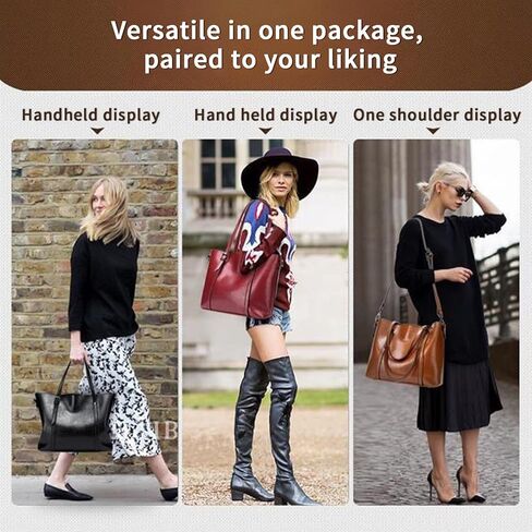 حقيبة يد سيمكات للنساء - حقيبة كروس جلدية بمقبض علوي وحقائب كتف وحقائب يد ذات سعة كبيرة وحقائب حمل للعمل in Kuwait