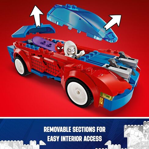 LEGO Marvel Spider-Man Race Car & Venom Green Goblin, Marvel Building Toy for Kids with Ghost-Spider Minifigure and Buildable Race Car Toy, Spider-Man Gift for Boys and Girls Ages 7 and Up, 76279 in Saudi Arabia