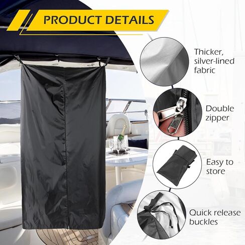 خيمة خصوصية للقوارب من Dyna-Living للقوارب، غرفة تغيير للقوارب المحمولة مع حقيبة تخزين، خيمة للقوارب العائمة، قسم الخصوصية للقوارب العائمة، خيمة معلقة 39.37 بوصة عرض × 39.37 بوصة عمق × 78.7 بوصة ارتفاع in Kuwait