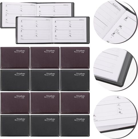 10pcs Mini Phone Book Wallet Pocket Sized Notebook Notepads for Alphabetical Organizer Wallet Notebook Mini Phone Numbers Book Portable Phone Book Telephone Book in Saudi Arabia