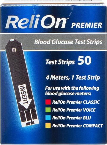 شرائط اختبار Relion Premier، 50 قطعة (1) مع حقيبة أسبوع متجر Fusion Shop (1) in Kuwait