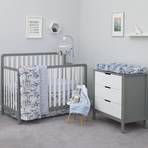 Dwell Studio Safari Skies Animal/Jungle Musical Mobile, Blue/Gray in Saudi Arabia