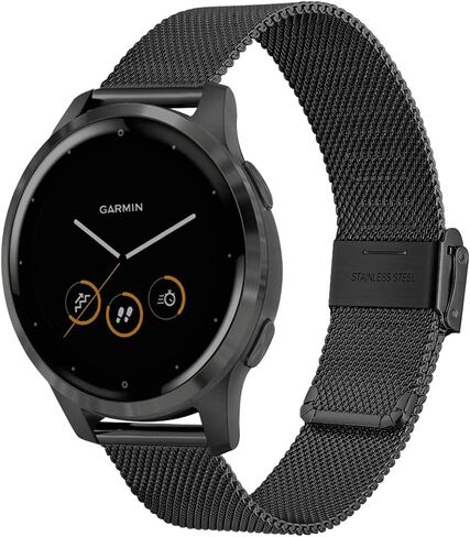 TRUMiRR Women Band for Venu 3S (41mm) Smart Watch, Mesh Stainless Steel Watchband Soft Gold Strap for Garmin Venu 3S / Venu 2S / Vivomove 3S / Forerunner 265S in Kuwait