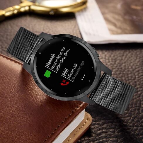 TRUMiRR Women Band for Venu 3S (41mm) Smart Watch, Mesh Stainless Steel Watchband Soft Gold Strap for Garmin Venu 3S / Venu 2S / Vivomove 3S / Forerunner 265S in Kuwait