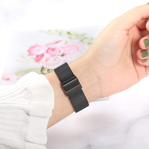 TRUMiRR Women Band for Venu 3S (41mm) Smart Watch, Mesh Stainless Steel Watchband Soft Gold Strap for Garmin Venu 3S / Venu 2S / Vivomove 3S / Forerunner 265S in Kuwait