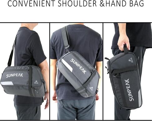 Sunpeak حقيبة رف الدراجة دراجة eBike جذع حقيبة سفر مقاوم للماء الرف الخلفي حزمة الجذع السلة مقعد أكياس البضائع لظهر الدراجة 9L in Kuwait