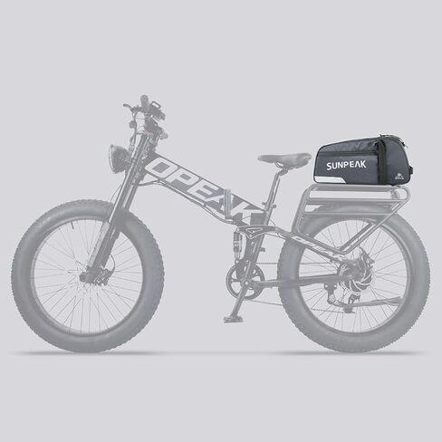 Sunpeak حقيبة رف الدراجة دراجة eBike جذع حقيبة سفر مقاوم للماء الرف الخلفي حزمة الجذع السلة مقعد أكياس البضائع لظهر الدراجة 9L in Kuwait