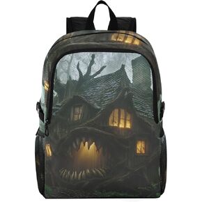 حقيبة ظهر للسفر من AIXIWAWA Monster House، قابلة للتعبئة وخفيفة الوزن ومقاومة للماء وقابلة للحمل وقابلة للطي للمشي لمسافات طويلة والتخييم بسعة وزن 22 رطل in Kuwait