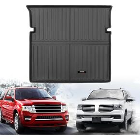 مخصص لـ 2003-2017 Ford Expedition/Lincoln Navigator Cargo Mats Liner خلف مقاعد الصف الثاني لجميع الأحوال الجوية TPE (لا توجد نماذج EL أو L) (لـ 2003-2017 Ford Expedition/Lincoln Navigator Accessories) in Kuwait